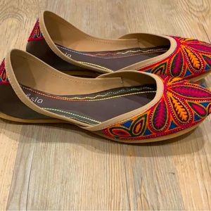 Fuschia “Olivia” flats